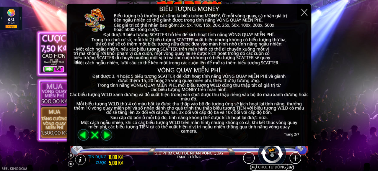 Bảng biểu tượng game Big Bass Boxing Kubet