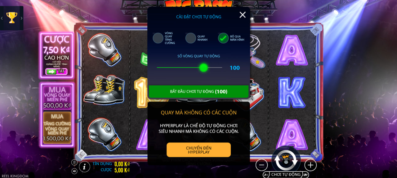 Sử dụng mua tính năng mua vòng quay miễn phí